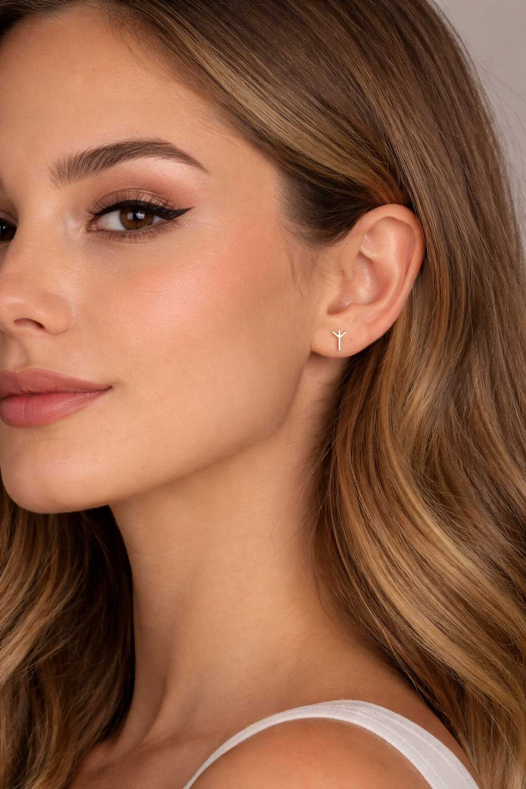 Algiz Altın Küpe - 2