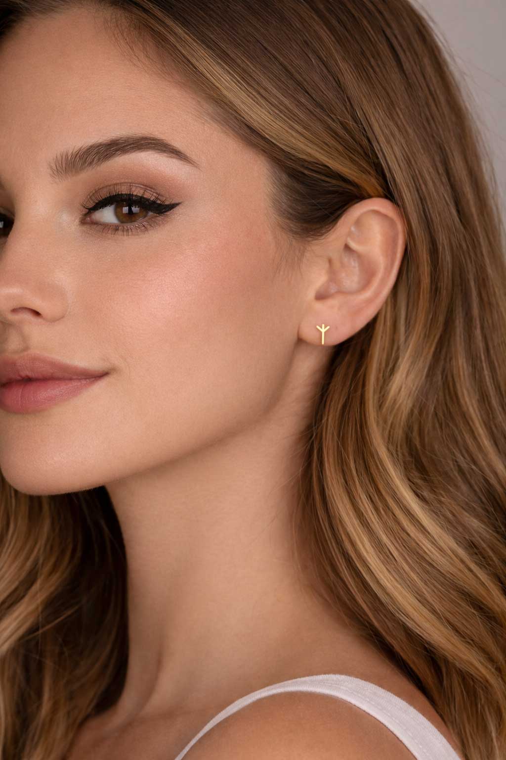 Algiz Altın Küpe - 4