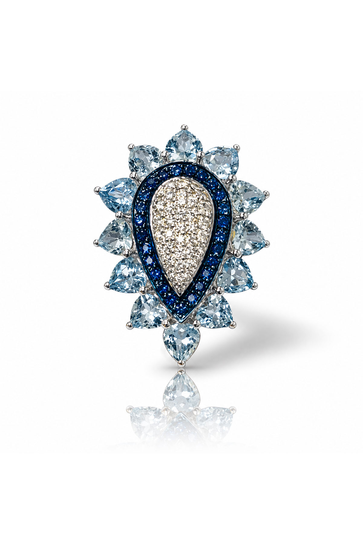 Celestial Blue Bloom Yüzük - 