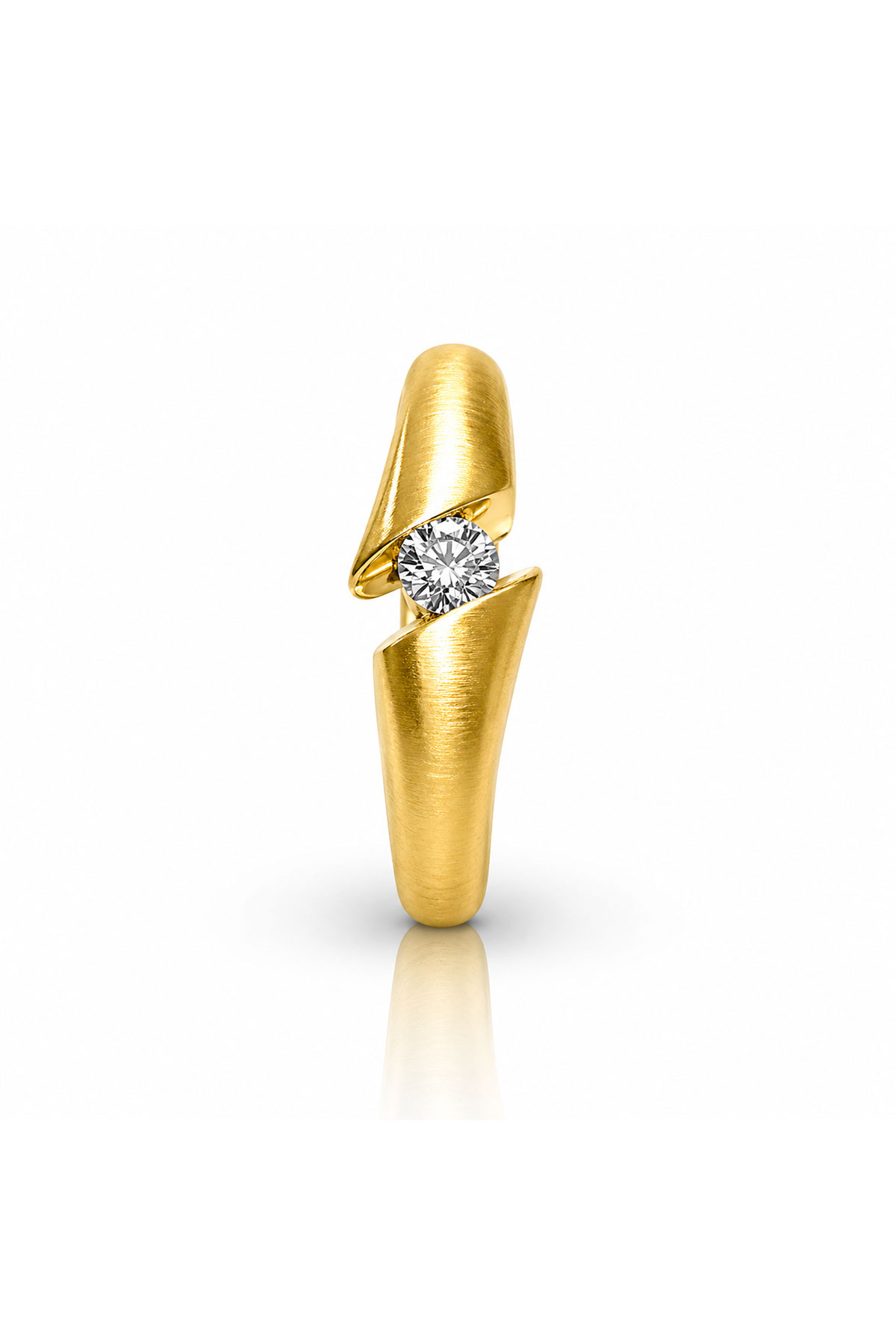 Golden Eclipse Solitaire Yüzük - 