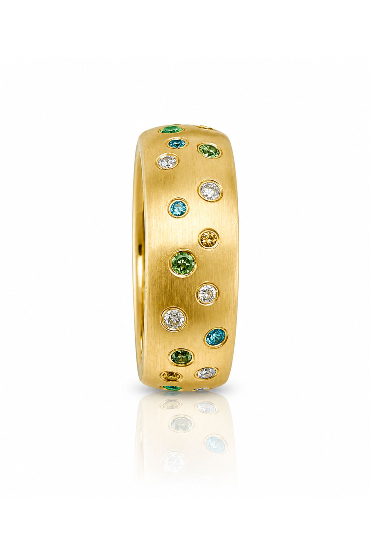 Golden Stardust Pırlanta Yüzük - 