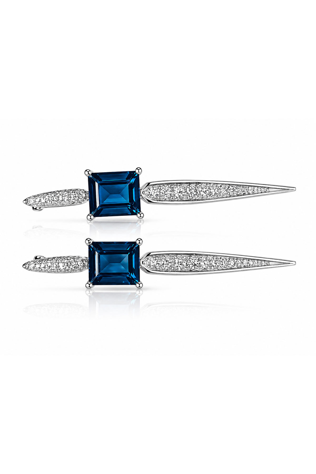 Imperial Blue Geometry Küpe - 1