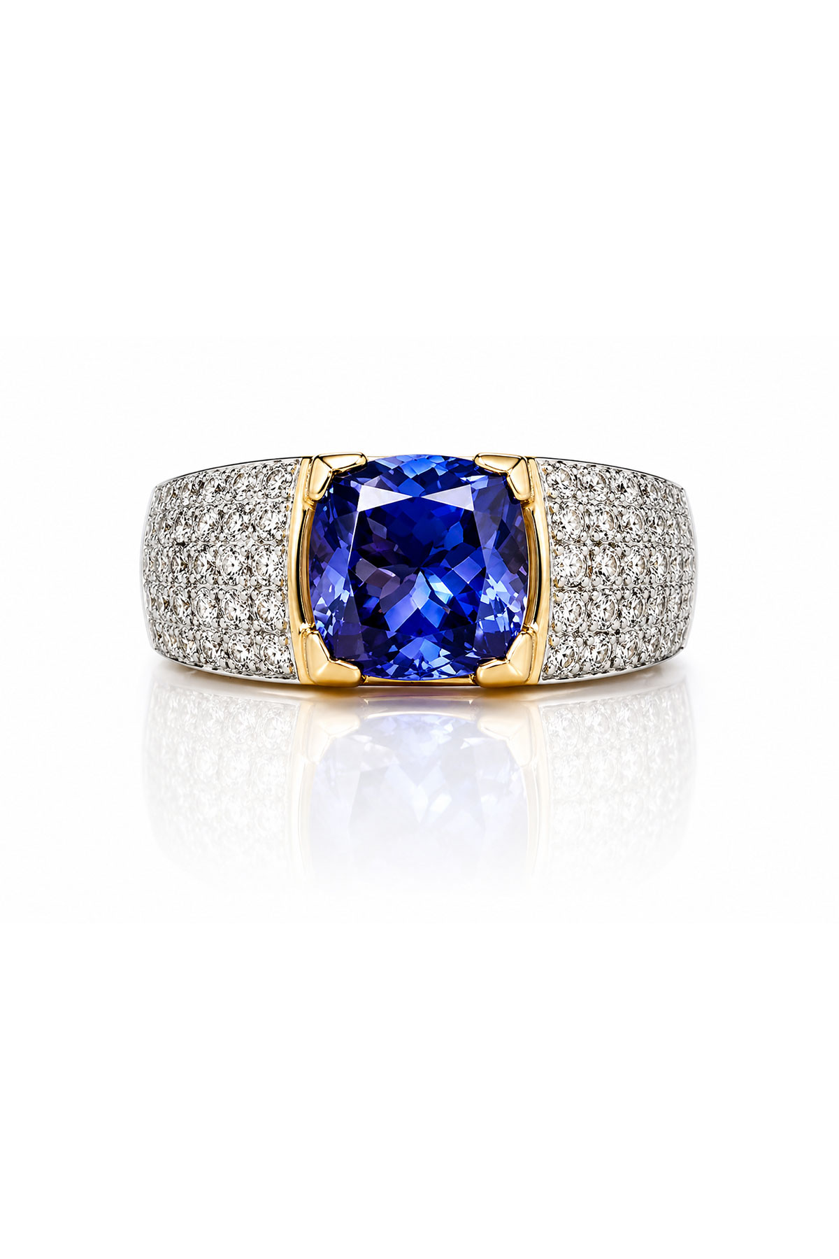 Imperial Tanzanite Pavé Yüzük - 