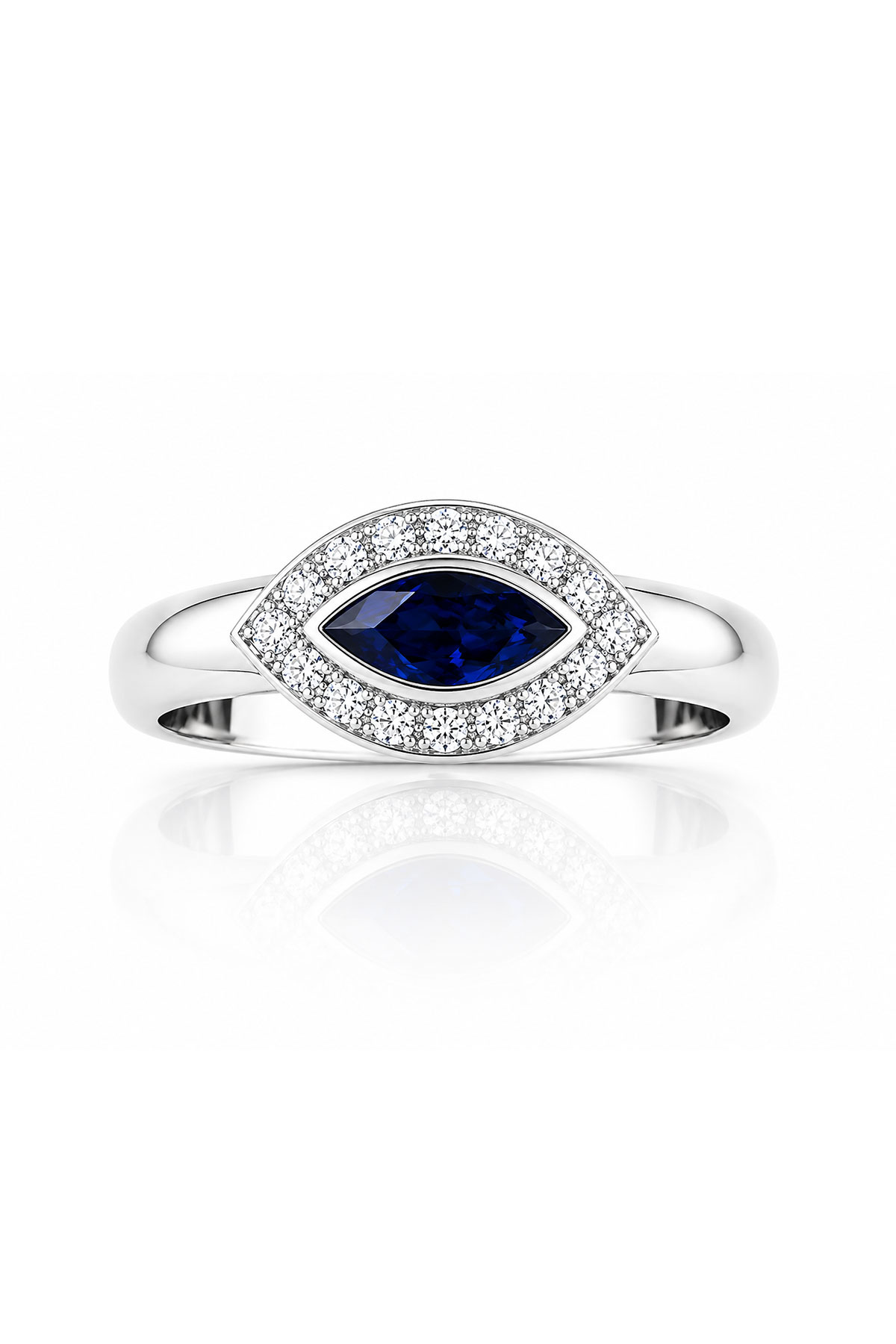 Royal Sapphire Eye Yüzük - 1