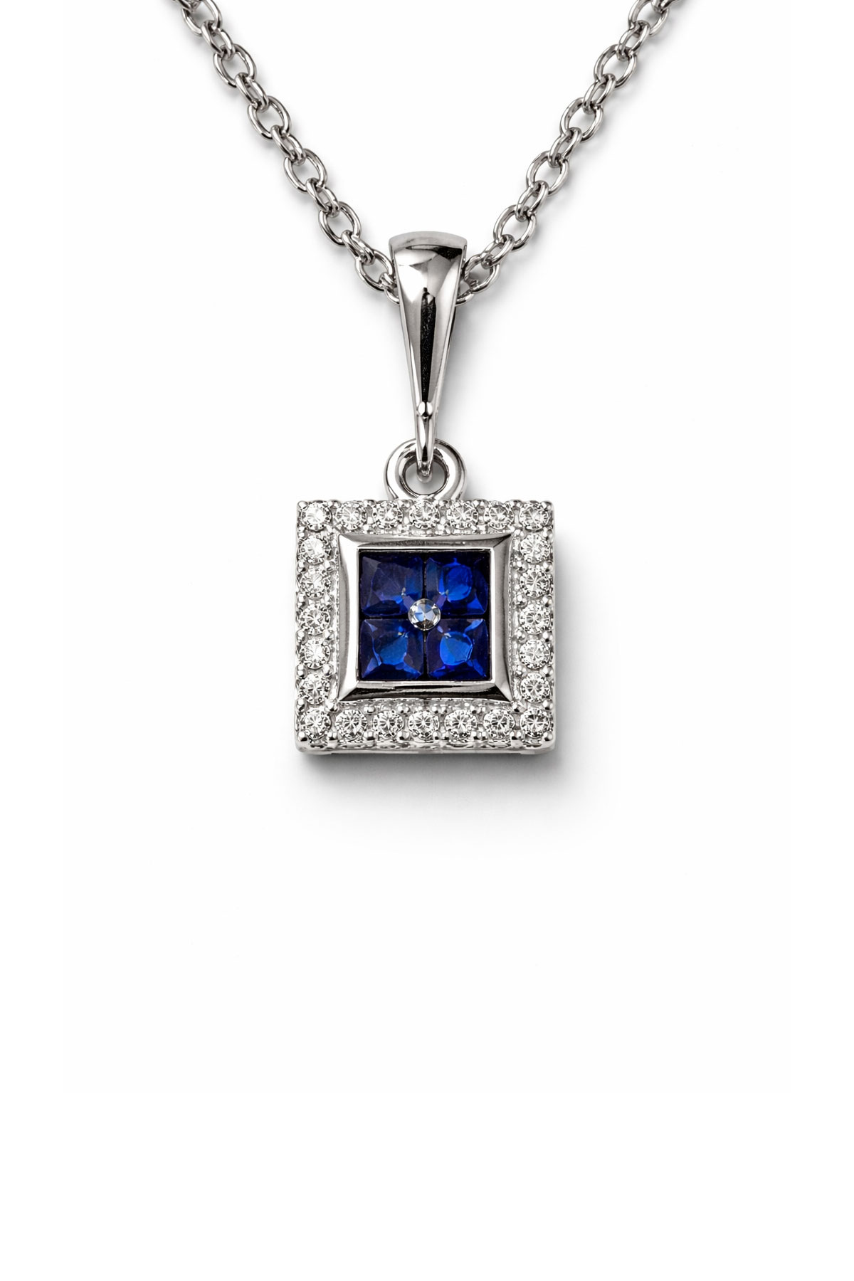 Royal Sapphire Frame Kolye - 1
