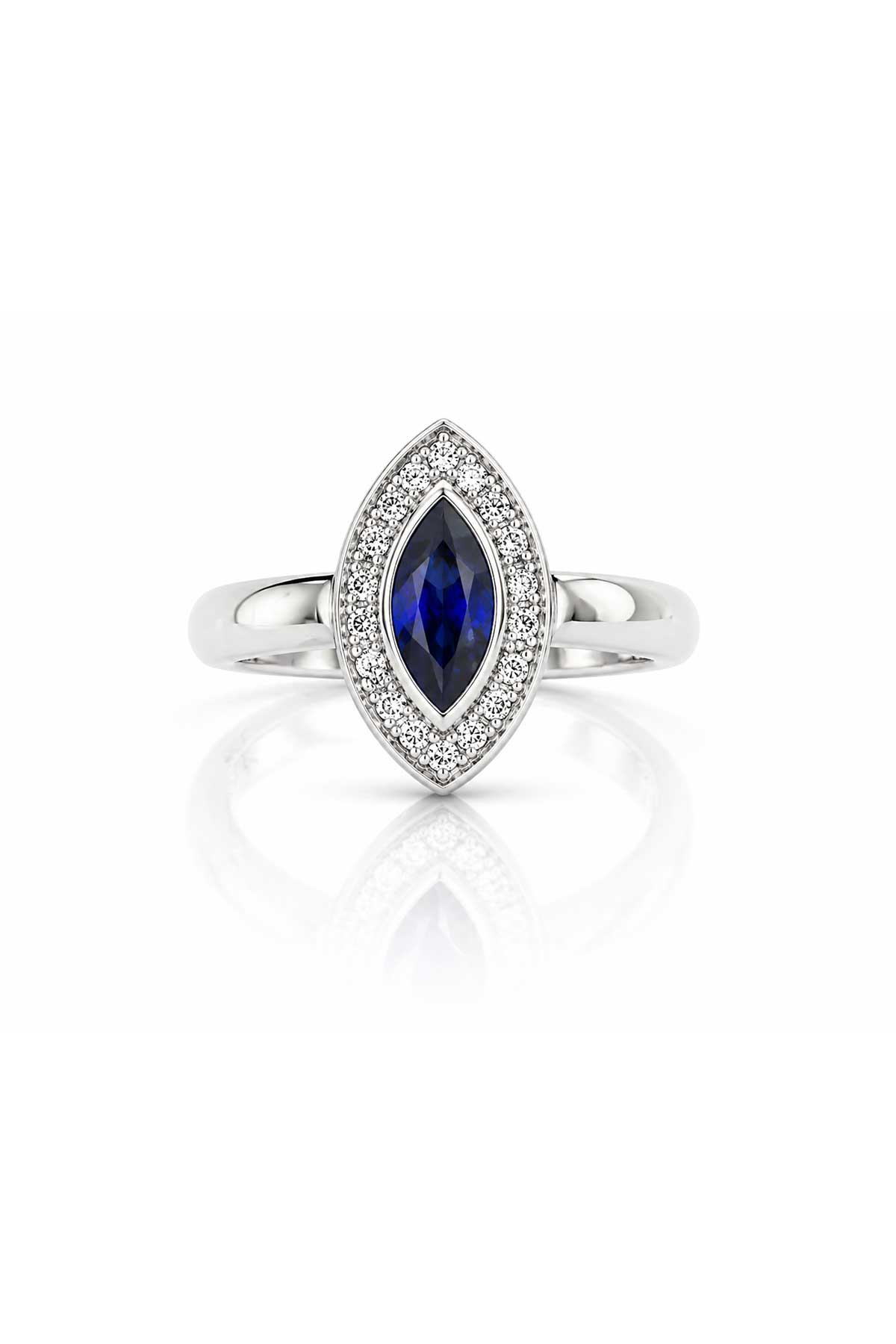 Royal Sapphire Marquis Yüzük - 1