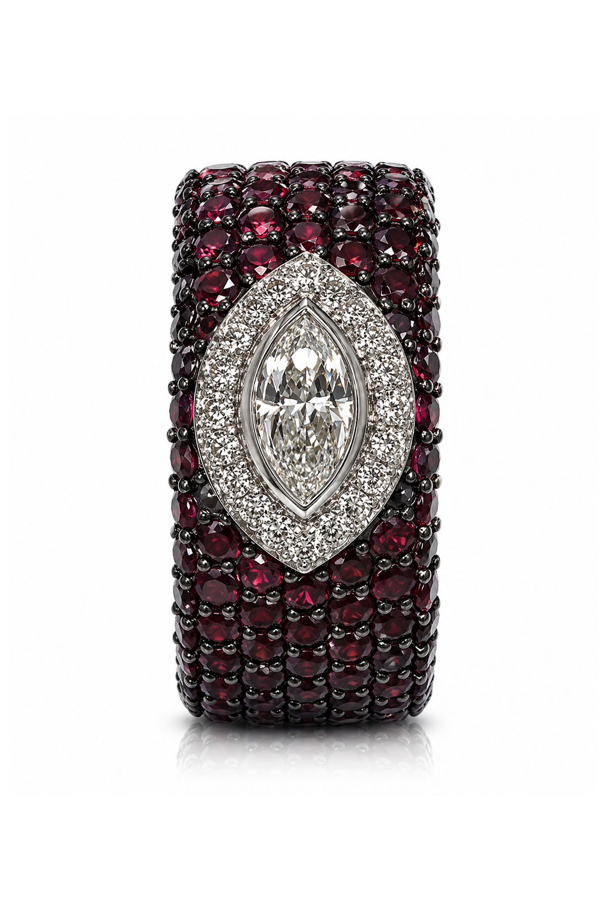 Ruby Noir Majesty Yüzük - 1